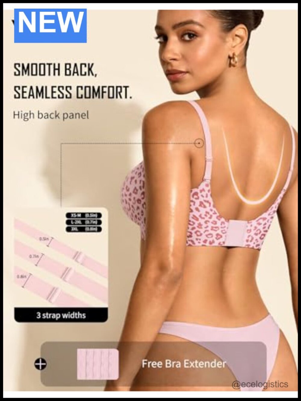 Seamless Wireless Push Up Bra Full Coverage Bralette View 2